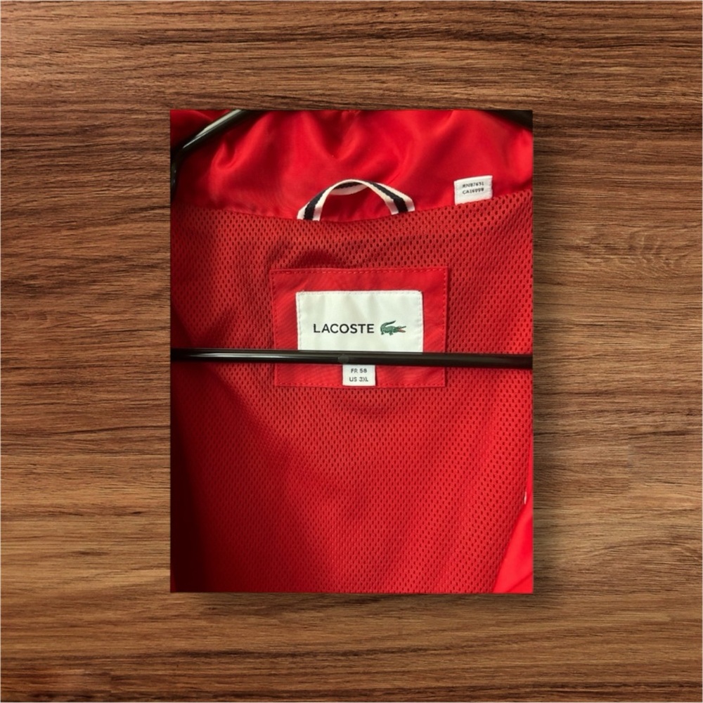 Red Lacoste 3x Men Jacket - image 4